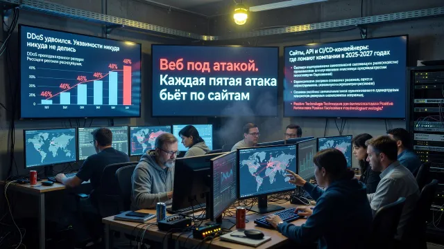 Веб под атакой. Каждая пятая атака бьёт по сайтам